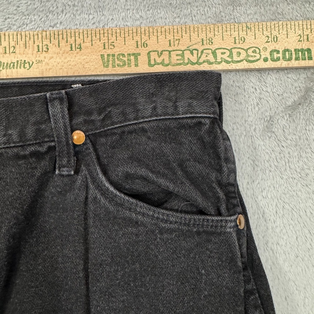 Vintage Wrangler Jeans Mens 38x32 13MWZWK Made In USA 90s Denim Western Straight - Picture 11 of 16